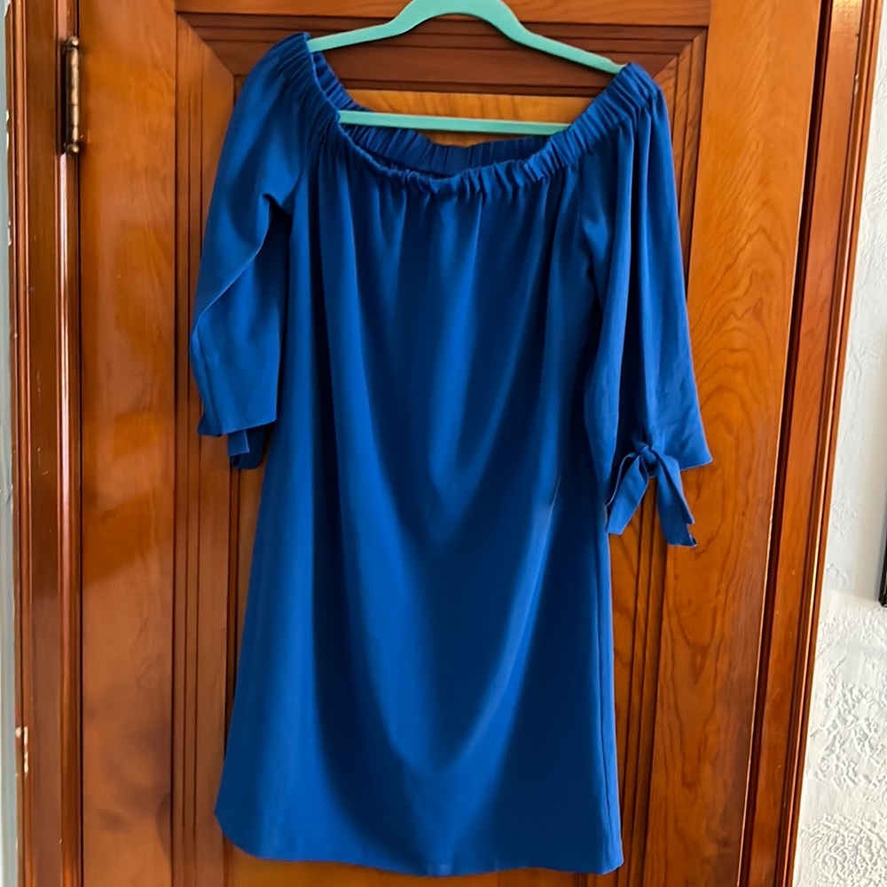 Vince Camuto Blue Strapless Dress